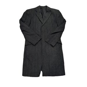 Richard‎ James Savile Row Black 100% Wool Overcoat Mens 42R *READ DESC*